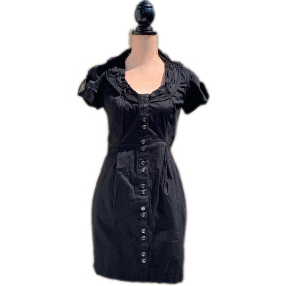 ☀️4/25 XOXO Button-Front Shirtdress w/Pockets